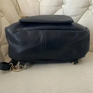 Laura Di Maggio Zipper Backpack Bag Blue Leather Laura Di Maggio | Bags | Laura Di Maggio Milan Blue Leather  main image 4